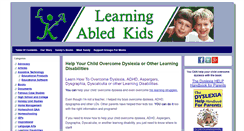 Desktop Screenshot of learningabledkids.com