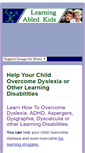 Mobile Screenshot of learningabledkids.com
