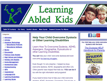 Tablet Screenshot of learningabledkids.com